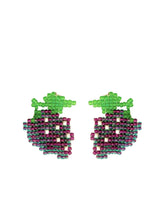 Load image into Gallery viewer, GRAPE BEADED EARRINGS
