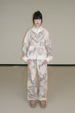Load image into Gallery viewer, Limited Capsule - Airbrushed Lace Motif Hoodie (Beige)