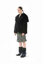 Load image into Gallery viewer, GREEN TWO-TONE ZIP SKIRT