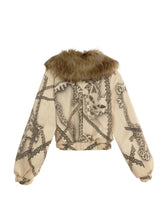 Load image into Gallery viewer, Feline Airbrush Denim Jacket