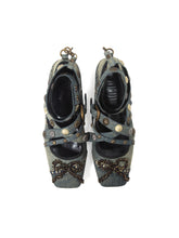 Load image into Gallery viewer, UPCYCLED DENIM BALLERINA FLATS