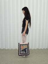 Load image into Gallery viewer, Mesh Overlay Pinstripe Bow Shorts