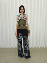 Load image into Gallery viewer, Olive Silk Cascade Camisole