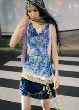 Load image into Gallery viewer, LASER CUT PRINT CAMISOLE