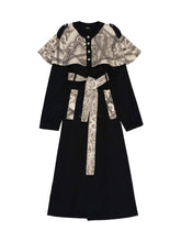 Load image into Gallery viewer, Baseball Cape Trench Coat