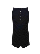 Load image into Gallery viewer, Black Curtain Skirt