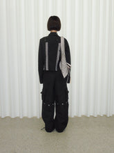 Load image into Gallery viewer, Black Grid Convertible Cargo Pants
