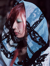 Load image into Gallery viewer, Flocked Lace Hooded Top