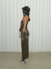 Load image into Gallery viewer, Olive Utility Baroque Skirt