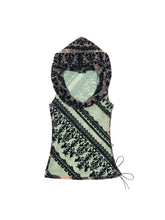 Load image into Gallery viewer, Mint Feline Veil Top