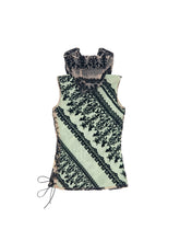 Load image into Gallery viewer, Mint Feline Veil Top