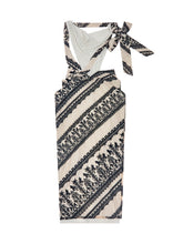 Load image into Gallery viewer, Draped Diagonal Wrap Dress