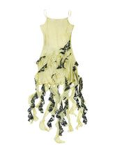 Load image into Gallery viewer, Lemon Ribbon Cascade Dress