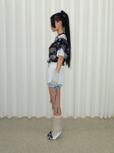 Load image into Gallery viewer, Layered Petal-Hem Ribbon Shorts