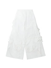 Load image into Gallery viewer, White Lace Cargo Trousers