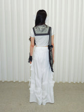 Load image into Gallery viewer, White Lace Cargo Trousers