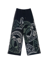Load image into Gallery viewer, Luminous Lace Cat Print Trousers