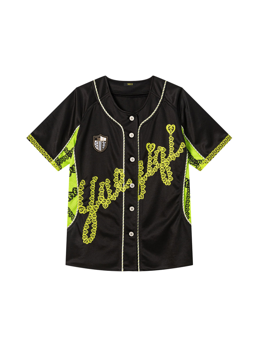 トップス yueqiqi LIME BASEBALL JERSEY Lime Baseball Jersey – YUEQI QI