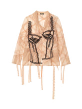 Load image into Gallery viewer, Peach X-Ray Jacket