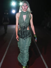 Load image into Gallery viewer, Acid-washed Hourglass Dress with Airbrush Motif