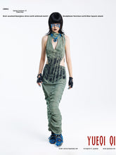 Load image into Gallery viewer, Acid-washed Hourglass Dress with Airbrush Motif