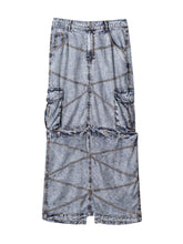 Load image into Gallery viewer, Stonewashed Convertible Skirt