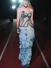 Load image into Gallery viewer, Stonewashed Convertible Skirt