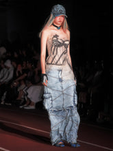 Load image into Gallery viewer, Stonewashed Convertible Skirt