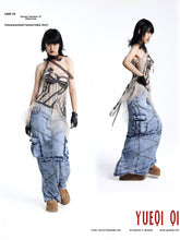 Load image into Gallery viewer, Stonewashed Convertible Skirt