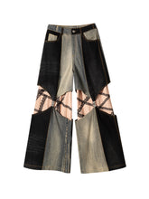 Load image into Gallery viewer, Upcycled Denim Taupe Hourglass Trousers