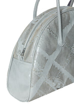 Load image into Gallery viewer, Smoke Grey Lace Perforated Half Moon Bag