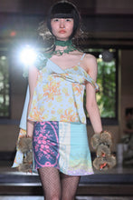 Load image into Gallery viewer, Pink Rosa Bead Print Mini Skirt