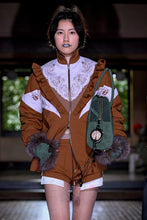 Load image into Gallery viewer, Rust Rosa Lace Panel Track Jacket