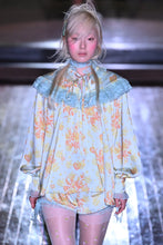 Load image into Gallery viewer, Mint Rosa Laser Lace Ruffle Blouse