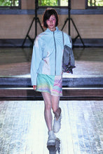 Load image into Gallery viewer, Mint Rosa Letter Paper Print Mini Skirt