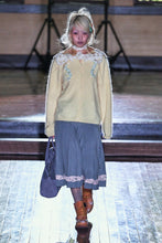 Load image into Gallery viewer, Lace Trim Pleated Skirt
