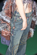 Load image into Gallery viewer, SPIRAL PANEL DENIM TROUSERS