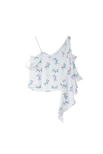 Load image into Gallery viewer, Ivory Rosa Scroll Scarf Top