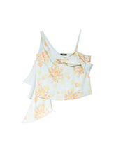 Load image into Gallery viewer, Mint Rosa Heart Scroll Scarf Top
