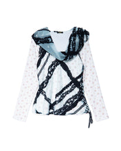 Load image into Gallery viewer, Flocked Lace Hooded Top