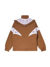 Load image into Gallery viewer, Rust Rosa Lace Panel Track Jacket
