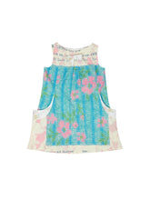 Load image into Gallery viewer, Aqua Pink Rosa Bead Pinafore Dress