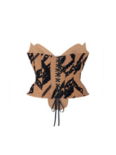 Load image into Gallery viewer, Flocked Lace Corset