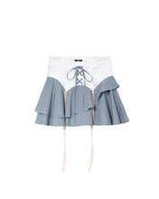 Load image into Gallery viewer, Floral Panel Drape Skirt