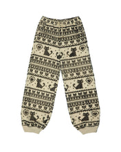 Load image into Gallery viewer, Cream Rosa Jacquard Joggers