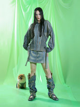Load image into Gallery viewer, UPCYCLED DENIM JACKET
