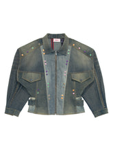 Load image into Gallery viewer, UPCYCLED DENIM JACKET