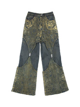 Load image into Gallery viewer, "LOVE" HOURGLASS DENIM TROUSERS