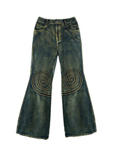 Load image into Gallery viewer, SPIRAL PANEL DENIM TROUSERS
