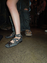 Load image into Gallery viewer, UPCYCLED DENIM BALLERINA FLATS